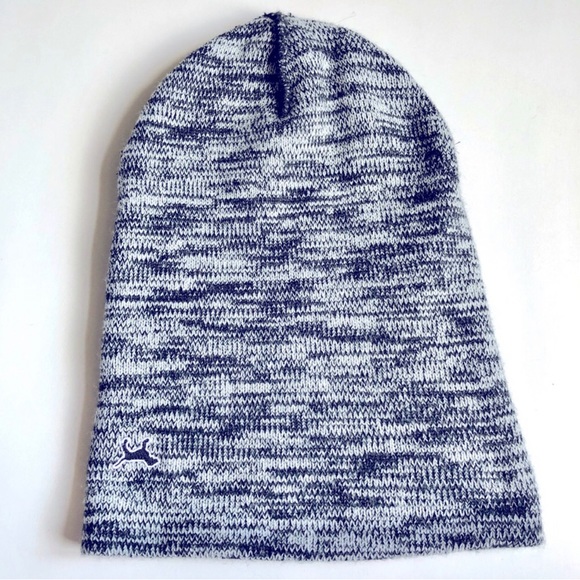 VICTORIA SECRET PINK Beanie Marled BLACK GRAY HEATHER Women’s - Picture 5 of 15